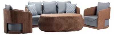 Image de Meubles de jardin Ensemble de meubles Canapé Coussin Jardin Terrasse