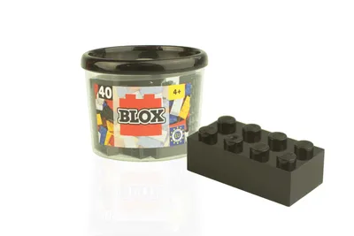 Produktbild von Blox 40 Bausteine Schwarz