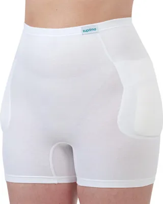 Image de Slip d'incontinence avec protection de hanche, Silverline, Blanc, Femme, Taille M
