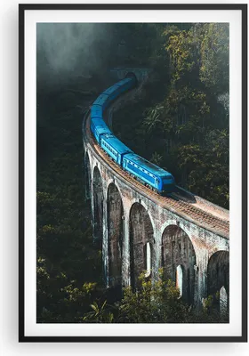 Produktbild von Gerahmtes Poster - Schwarzer Rahmen - Zug Hogwarts Express - 61x91,5 cm - Wand Bild - Wanddeko - Wandbilder - Kunstposter - Wandposter - Bilderrahmen - Bilder - Kunstdruck - P2BPA61x91-5132