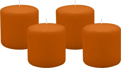 Produktbild von 4er Set Adventskranzkerzen Cotto Braun Ø 100 x 100 mm