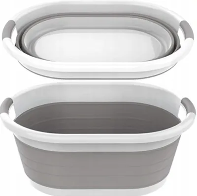 Produktbild von PAKO Faltbare Silikon Schüssel Wäschekorb Babywanne 25L