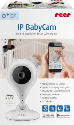 Produktbild von reer Video-Babyphone und IP Kamera BabyCam, einfache Einrichtung, Steuerung per er App