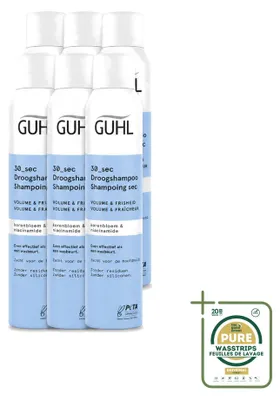 Imagen del producto de 6 unidades de champú seco para dar volumen y frescura de Guhl, 200 ml cada uno. Paquete de suministro