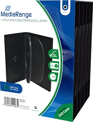 Immagine prodotto di MediaRange DVD scatola vuota 5 DVD scatola 5 pezzi