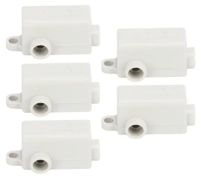 Productafbeelding van 5 stuks snelklemmenblokken, type T, verzinkte koperen verbindingsdoos, hoogwaardige elektrische kabelaansluitdoos, 400 V