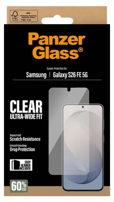Immagine prodotto di PanzerGlass Ultra-Wide Fit Protezione schermo per Samsung Galaxy S26 FE - compatibile con cover