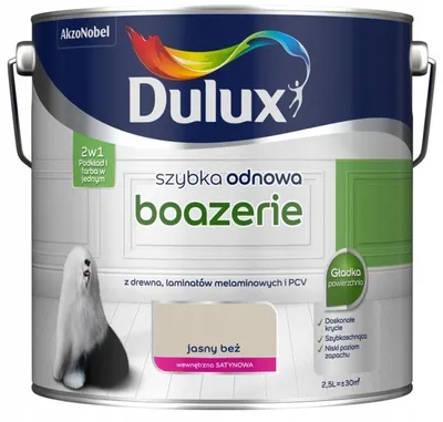 Produktbild von Renovierungsfarbe für Holzpaneele & Wandverkleidung, Hellbeige, seidenmatt, 2,5 l