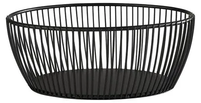 Produktbild von APS 30422 Korb SVART, Metall, 20 x 15 cm, Höhe 8 cm, schwarz