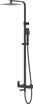 Produktbild von BADLAND Duschsäule ANGO Duschsystem, Brausegarnitur mit Auslauf in Schwarz