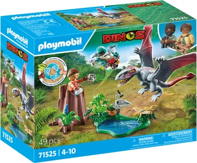 Produktbild von PLAYMOBIL Dinos 71525 Beobachtungsstation für Dimorphodon