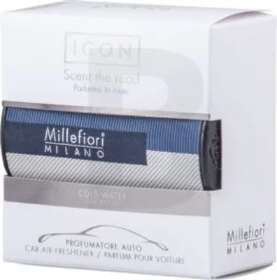 Zdjęcie produktu dla Millefiori Milano Icon Car Air Freshener Cold Water Textil Geometric