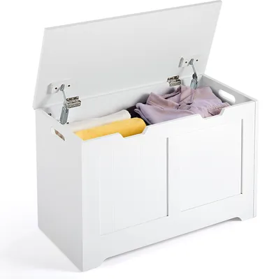 Produktbild von Mondeer Sitzbank mit Stauraum Sitztruhe Sitzbank mit großer Kapazität Spielzeugkiste Aufbewahrungstruhe 72 x 48 x 36 cm