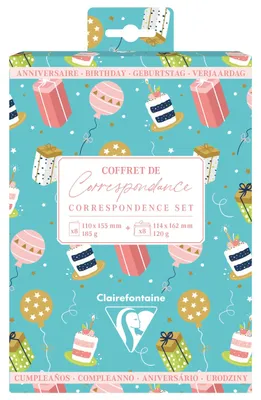 Produktbild von Clairefontaine 5x Korrespondenzset Geburtstag - 81002C