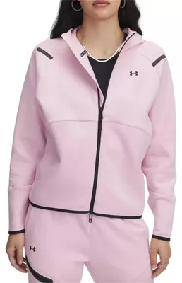 Produktbild von Under Armour UA Unstoppable Fleece Damen Kapuzenloser Zip-Pullover, Größe S