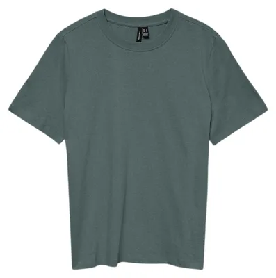 Productafbeelding van Vero Moda - "Paulina" T-shirt voor dames, regular fit, korte mouwen, modelnummer GT25311 (maat 34 EU), kleur: balsamgroen