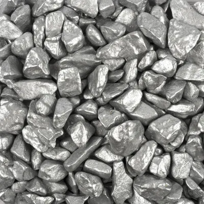 Produktbild von Dekosteine Farbsteine Dekogranulat 9-13mm 1000g in versch. Farben-Farbe:silber