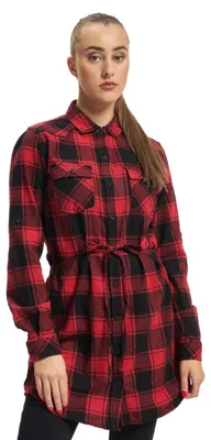Immagine prodotto di Brandit Donna Lucy Longshirt a maniche lunghe rosso/nero, L