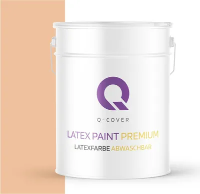 Produktbild von Latexfarbe Abwaschbar | Pfirsich 10 L | Innenfarbe | Wandfarbe | Deckenfarbe | Klasse 2 Mattfarbe Für Allergiker Scheuerfest Geruchlos Frei
