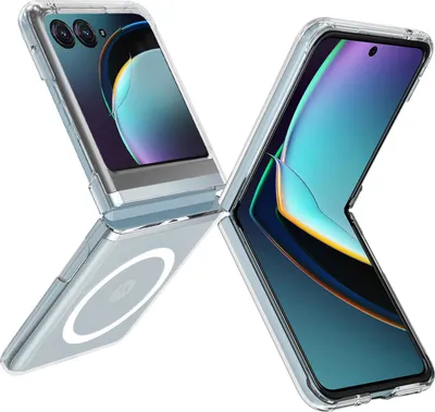 Produktbild von Mobigear Crystal Durchsichtig  Motorola Razr 50 MagSafe Hülle Hardcase Backcover - Transparent