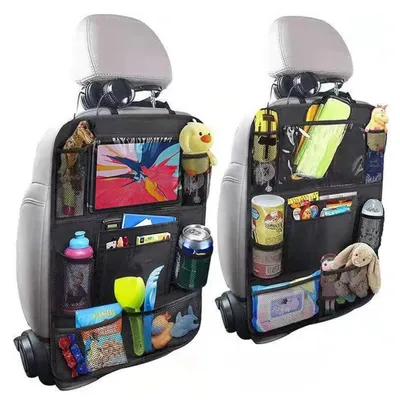 Immagine prodotto di Set di 2 protezioni per schienale auto e organizer, impermeabili, in poliestere 600D