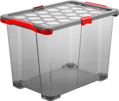 Produktbild von Box m. Rädern 65 l EVO TOTAL PROTECTION, Farbe:Anthrazit & Rot