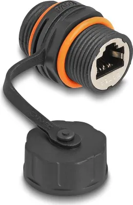 Produktbild von DELOCK Kabelverbinder RJ45 Buchse zu RJ45 Buchse Wasserdicht
