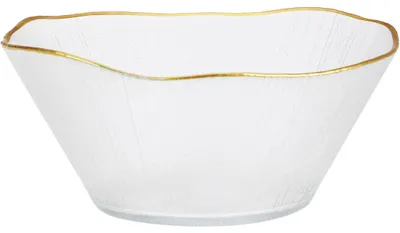 Produktbild von Salatschüssel aus Goldglas 21 cm, 1,2 l