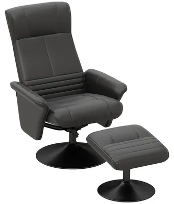 Produktbild von HOMCOM Relaxsessel mit Hocker Drehbarer Fernsehsessel mit Liegefunktion