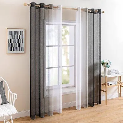 Produktbild von Famanu Vitragegordijn Transparente Vorhänge - 140 x 145 cm