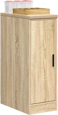 Produktbild von Schlichtes Garagen-Aufbewahrungsschrank - Aktenschrank - Sonoma-Eiche Massivholz Kiefer - Büroschränke CC755917