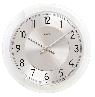 Immagine prodotto di Orologio da parete moderno diametro 23 cm - AMS Modello: 9476