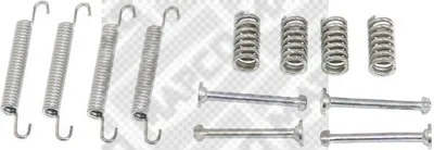 Produktbild von MAPCO Zubehörsatz Bremsbacken 9165 Hinten für OPEL Omega B Limousine (V94)
