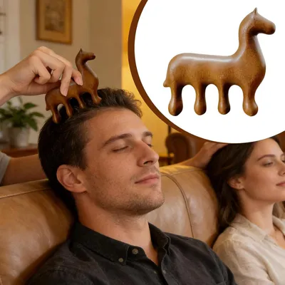 Productafbeelding van Hoofdhuid Hoofdmassage Gereedschap Met Paardenontwerp