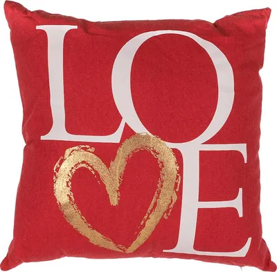 Produktbild von Aus dem Blau Dekorative Kissen - rot - Liebe - 40 x 40 cm
