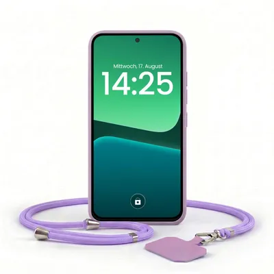 Produktbild von Handyhülle für Xiaomi 13 5G mit Handykette Band Kordel Hülle Case Schutzhülle Lila Violett