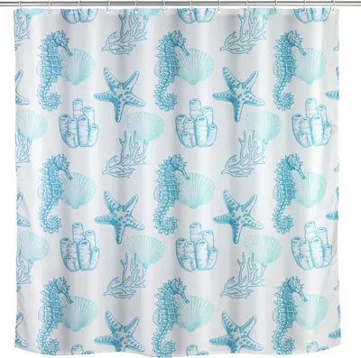 Produktbild von WENKO Badewannen Dusche Vorhang 180x200 inkl. Ringe Textil Anti-Schimmel LAGOA