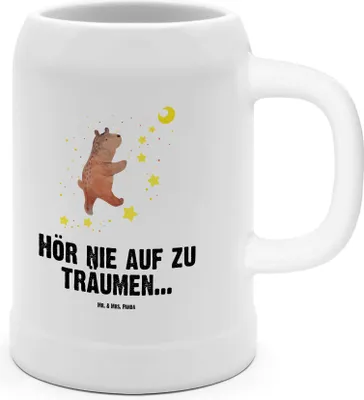 Produktbild von Mr. & Mrs. Panda Krug Bär Träume - Weiß - Geschenk, Teddy, Traum, Trinkkrug, Bier Humpen, Steinkrug, Träumen, Traumdeutung, Steinbierkrug