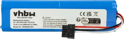Produktbild von vhbw Akku kompatibel mit Viomi V-RVCLM26B, V-RVCLMB21B, V2 Pro, V3, VXVC01-JG Staubsauger (2600 mAh, 14,4 V, Li-Ion)