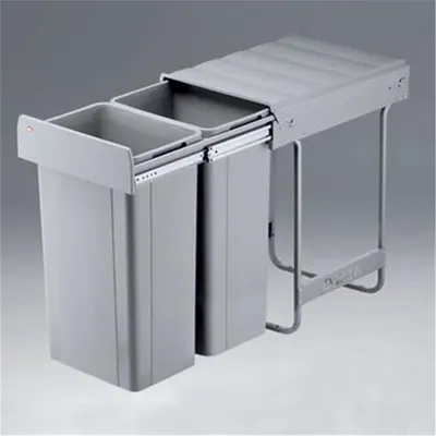 Immagine prodotto di Traditionline Double-Master 585 S/400-2, sistema di raccolta rifiuti, colore grigio alluminio