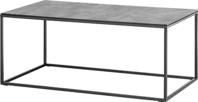 Produktbild von Couchtisch >FARGO< in grau / schwarz, Metall / Glas - 110x45x60cm (BxHxT)