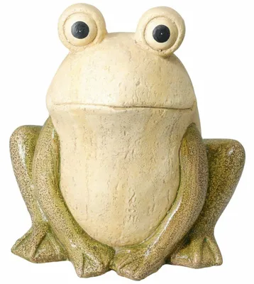 Immagine prodotto di HOWHOMELY | Statua da giardino - Scultura da giardino - verde - 30 cm - Statua - Statua di rana - per giardino