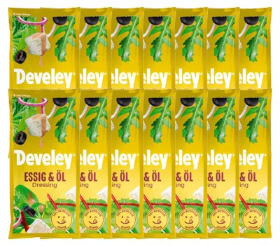 Zdjęcie produktu dla Develey sos sałatkowy ocet olej sos sałatkowy delikatny pikantny 75ml opakowanie 14 sztuk