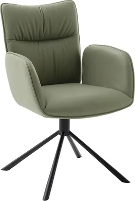 Produktbild von 2er Set Stuhl Marin | mit Armlehnen | drehbar | olive