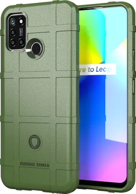 Produktbild von OPPO Realme 7i Hülle, LaimTop Weich TPU Silikon Stossfest Anti-rutsch Tasche Heavy Duty Schutzhülle für OPPO Realme 7i Grün