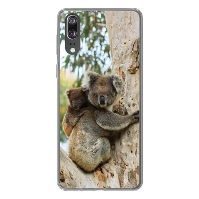 Produktbild von MuchoWow® Handyhülle Schutzhülle Hülle für Huawei P20 Koalas - Kind - Baum - Jungen - Mädchen Silikon Softcase Handy Hülle - Hardcover