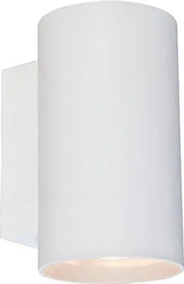 Produktbild von QAZQA - Design Moderne Wandleuchte rund weiß - SandyI 2-flammig I Wohnzimmer I Schlafzimmer I Up & Down - Aluminium Rund - LED geeignet GU10