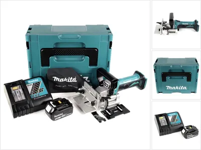 Produktbild von Makita DPJ 180 RT1J 18 V Li-Ion Akku Nutfräse im Makpac + 1 x 5,0 Ah Akku + Ladegerät