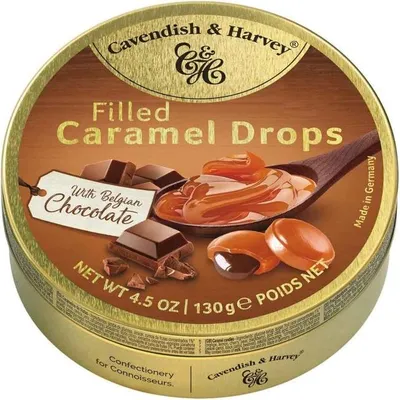 Produktbild von Cavendish & Harvey Filled Caramel Drops with Belgian Chocolate 130g
