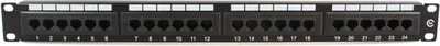 Zdjęcie produktu dla Microconnect PP-003, RJ-45, Cat5e, Montaż półkowy, 1U, Czarny, 530 g